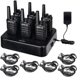 Walkie Talkies with Earpiece, Portable FRS Two-Way Radios Rechargeable